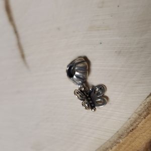Authentic Pandora Friends Forever Butterfly Design Bracelet Charm 925